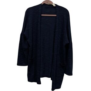 Nanavatee Navy Open-Front Women's Sweater size